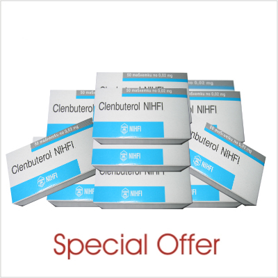 Clenbuterol 10 boxes ( 500 tabs/20mcg )